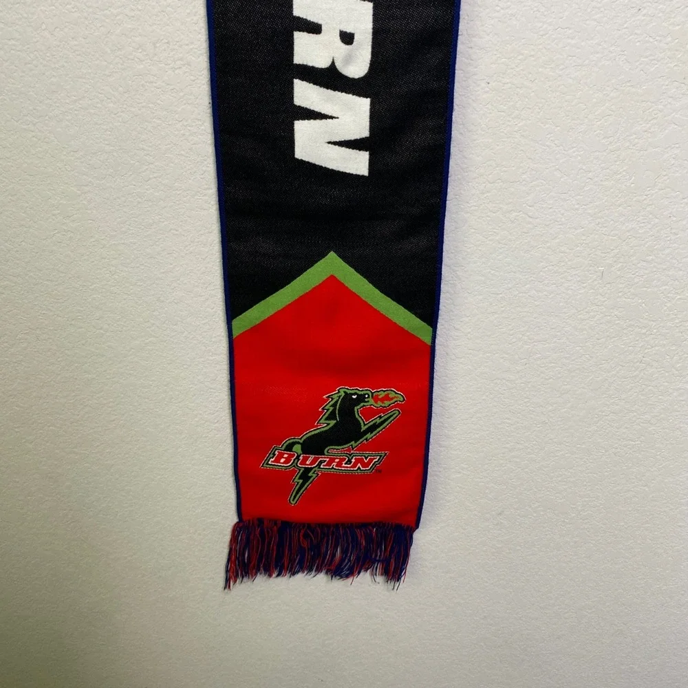 FC Dallas MLS‎ Soccer Ruffneck Scarf Vintage Retro Dallas Burn Double Sided Y2K